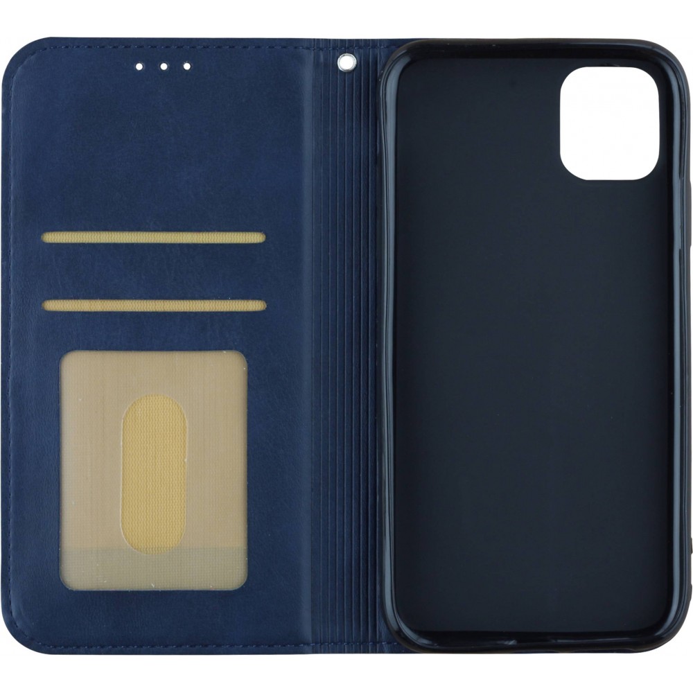 Hülle iPhone 16e - Flip Geometrisch blau