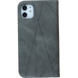 Hülle iPhone 16e - Flip Geometrisch - Grau