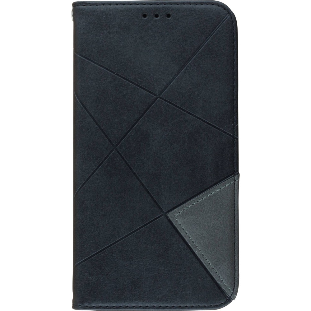 Hülle iPhone 12 Pro Max - Flip Geometrisch - Schwarz