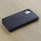 Hülle iPhone 12 Pro Max - Flip Geometrisch - Schwarz
