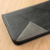 Hülle iPhone 12 Pro Max - Flip Geometrisch - Schwarz