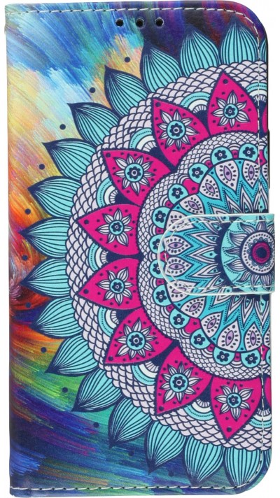 Hülle iPhone 11 - Flip Mandala rainbow