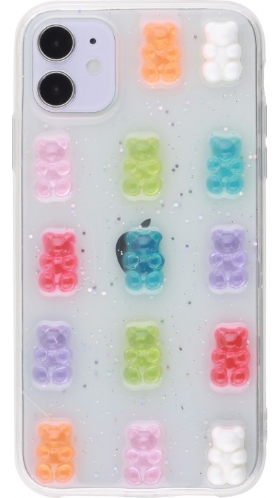 Hülle iPhone 12 / 12 Pro - 3D Bear Candy Gel