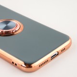 Hülle Samsung Galaxy S25+ - Gummi Bronze mit Ring grau grün