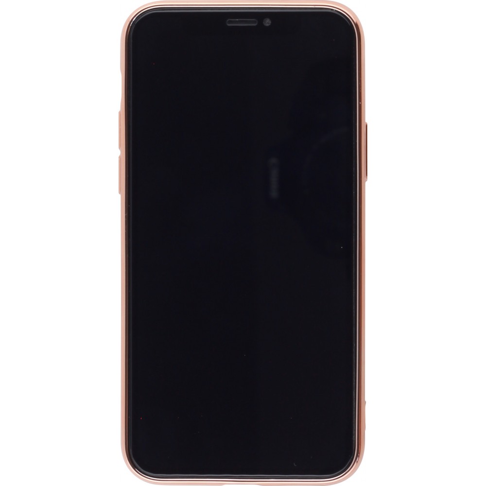 Hülle Samsung Galaxy S25+ - Gummi Bronze mit Ring - Dunkelgrün