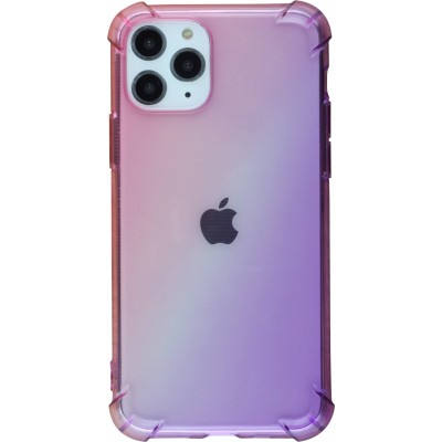 Hülle iPhone 11 Pro - Gummi Bumper Rainbow mit extra Schutz für Ecken Antischock - rosa - Violett