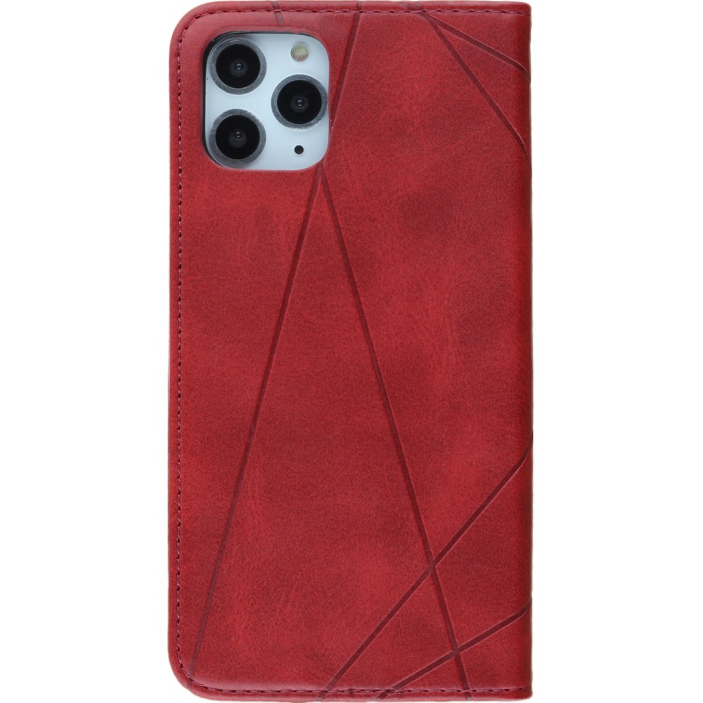 Hülle iPhone 12 Pro Max - Flip Geometrisch - Rot