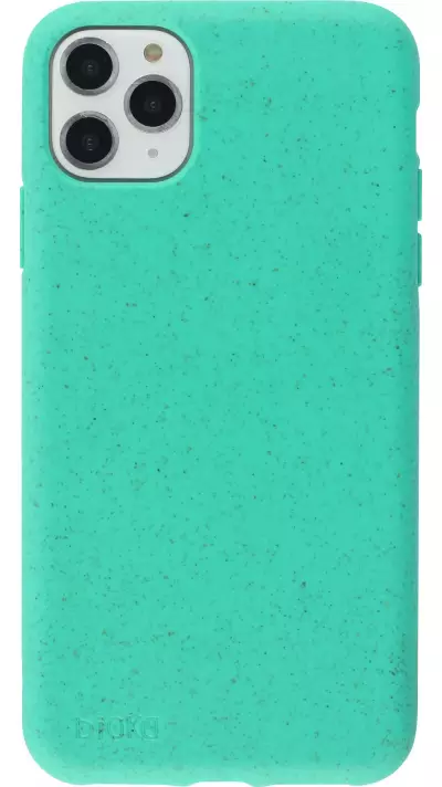 Hülle iPhone 11 Pro Max - Bioka Biologisch Abbaubar Eco-Friendly Kompostierbar - Türkis