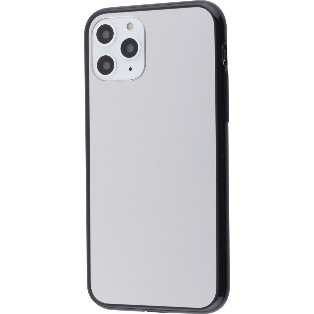 Hülle iPhone 11 Pro Max - Spiegel mit schwarzen Silikonkanten