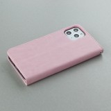Hülle Samsung Galaxy S25 - Premium Flip Leder Tasche - Hellrosa