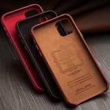 Hülle iPhone 11 Pro Max - Qialino Echtleder - Schwarz