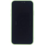 Hülle iPhone 12 mini - Silikon Mat Herz - Hellgrün