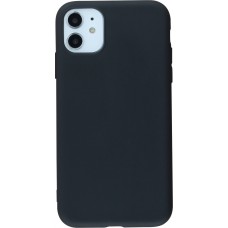 Hülle iPhone 14 - Silicone Mat - Schwarz