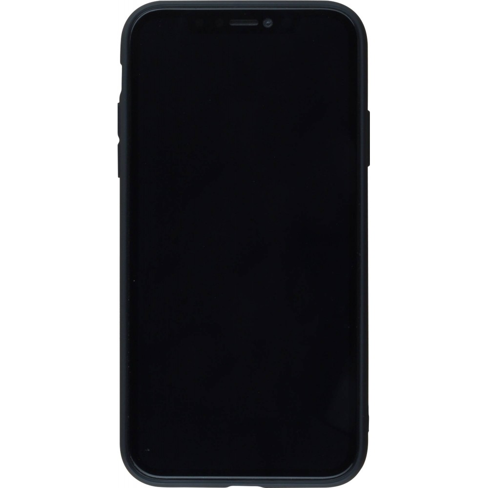 Hülle iPhone 14 - Silicone Mat - Schwarz