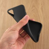 Hülle iPhone 14 - Silicone Mat - Schwarz