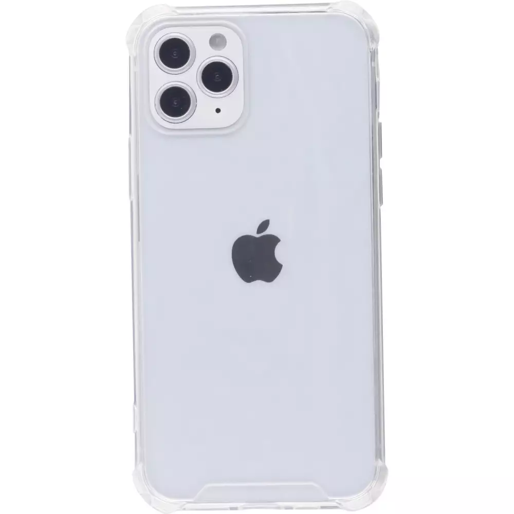 Hülle iPhone 12 / 12 Pro - Bumper Glass TPU Anti-Schock mit Acryl - Transparent
