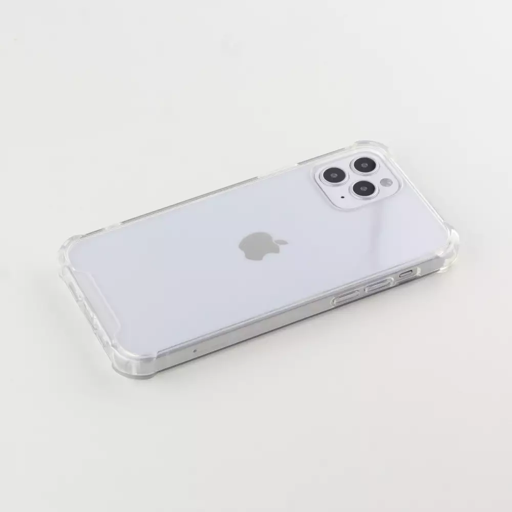 Hülle iPhone 12 / 12 Pro - Bumper Glass TPU Anti-Schock mit Acryl - Transparent