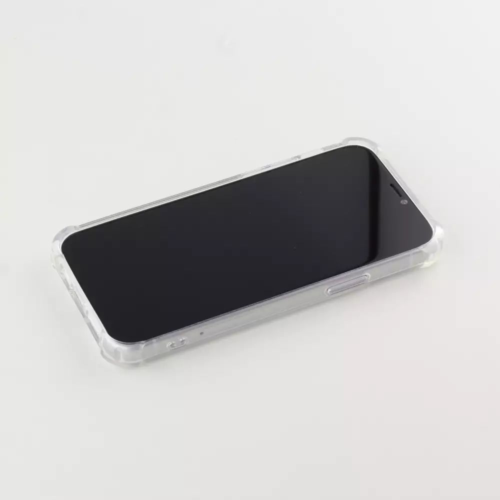 Hülle iPhone 12 / 12 Pro - Bumper Glass TPU Anti-Schock mit Acryl - Transparent