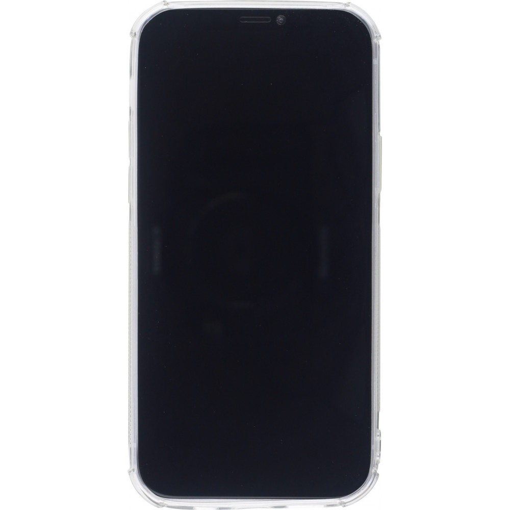 Hülle iPhone 13 mini - Gummi Bumper Kartenhalter - Transparent
