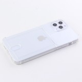 Hülle iPhone 13 mini - Gummi Bumper Kartenhalter - Transparent