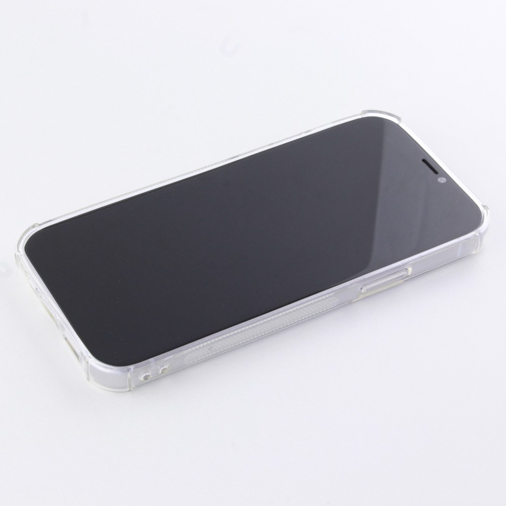 Hülle iPhone 13 mini - Gummi Bumper Kartenhalter - Transparent
