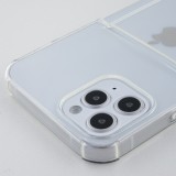 Hülle iPhone 13 mini - Gummi Bumper Kartenhalter - Transparent