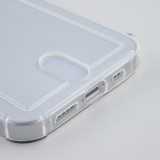 Hülle iPhone 13 mini - Gummi Bumper Kartenhalter - Transparent