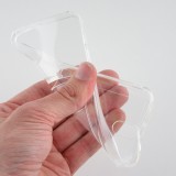 Hülle iPhone 13 mini - Gummi Bumper Kartenhalter - Transparent