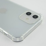 Hülle iPhone 16e - Gummi transparent mit Seil rosa - Gold