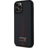 iPhone 12 / 12 Pro Case H&uuml;lle - Red Bull Racing Carbon Powerbar MagSafe - Schwarz