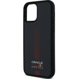 iPhone 12 / 12 Pro Case H&uuml;lle - Red Bull Racing Carbon Powerbar MagSafe - Schwarz