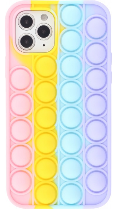 Hülle iPhone 11 Pro - Silikon Luftblasen Anti-Stress Regenbogen