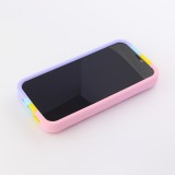 Coque iPhone 12 Pro Max - Silicone jeu éclate bulles anti-stress arc-en-ciel