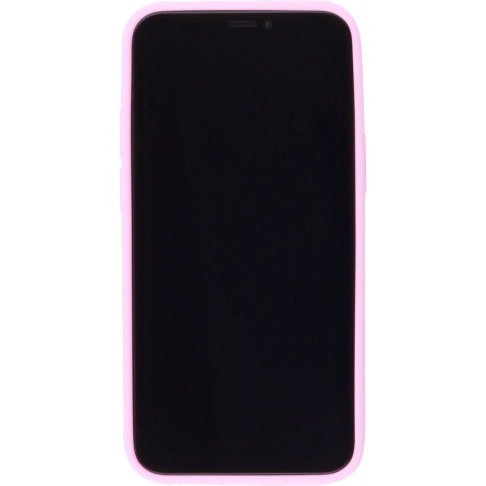 Hülle iPhone 12 / 12 Pro - Silikon Mat - Rosa