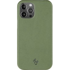 Hülle iPhone 13 Pro Max - NOPAAL veganes Kaktusleder pampasgrün