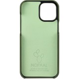 Hülle iPhone 13 Pro Max - NOPAAL veganes Kaktusleder pampasgrün