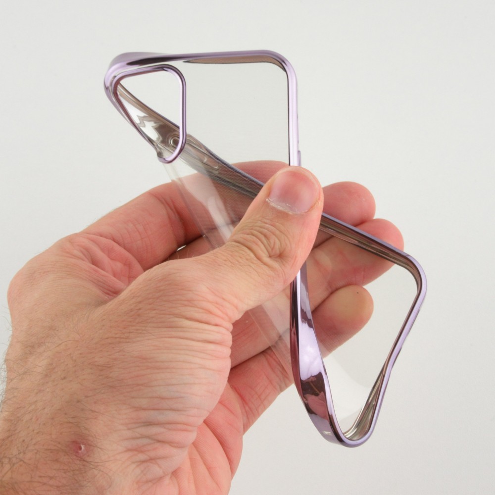 Hülle iPhone 12 / 12 Pro - Electroplate lila