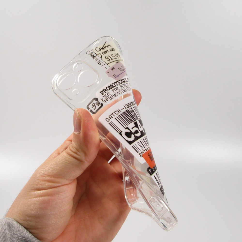 iPhone 13 Case Hülle - Aufkleber Vintage Sticker Price-tag collage - Transparent