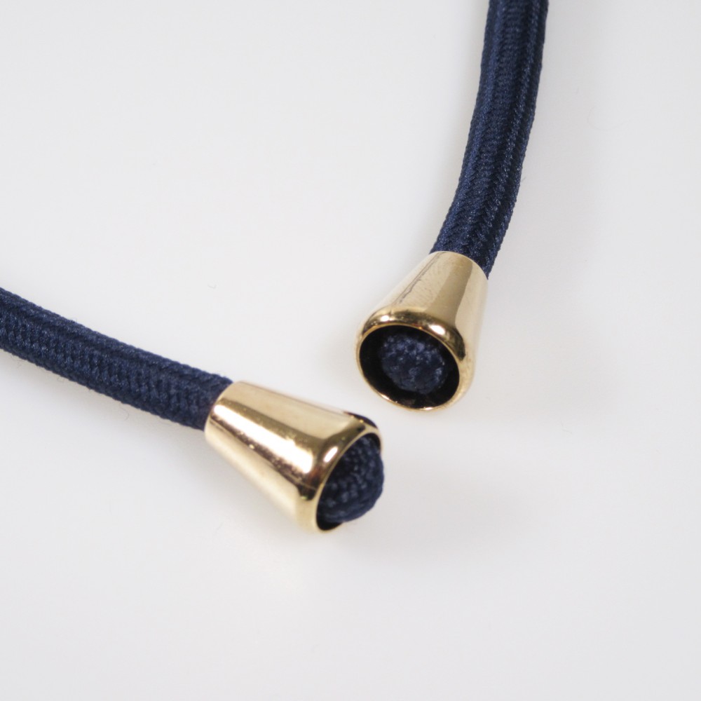 iPhone 16e Case Hülle - Bio Eco-Friendly Vegan mit Handykette Necklace blau