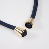 iPhone 16e Case Hülle - Bio Eco-Friendly Vegan mit Handykette Necklace blau