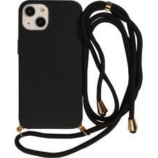 Samsung Galaxy S24+ Case Hülle - Bio Eco-Friendly Vegan mit Handykette Necklace - Schwarz