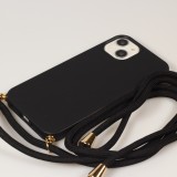 Samsung Galaxy S24+ Case Hülle - Bio Eco-Friendly Vegan mit Handykette Necklace - Schwarz