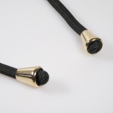 Samsung Galaxy S24+ Case Hülle - Bio Eco-Friendly Vegan mit Handykette Necklace - Schwarz