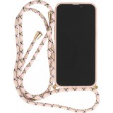 Samsung Galaxy S24+ Case Hülle - Bio Eco-Friendly Vegan mit Handykette Necklace - Rosa