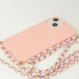 Samsung Galaxy S24+ Case Hülle - Bio Eco-Friendly Vegan mit Handykette Necklace - Rosa