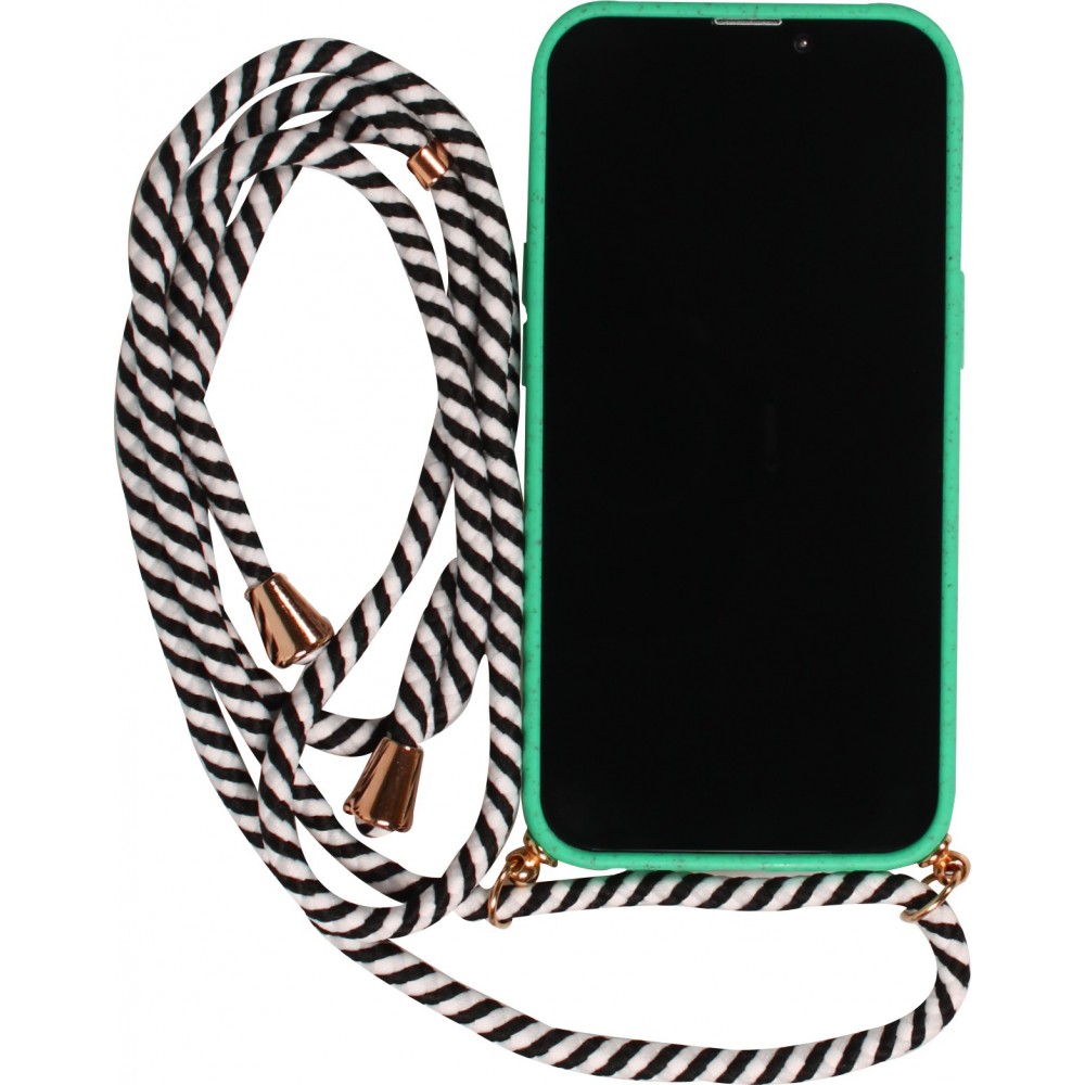 Samsung Galaxy S24+ Case Hülle - Bio Eco-Friendly Vegan mit Handykette Necklace - Türkis
