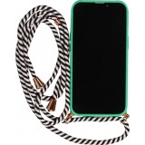 Samsung Galaxy S24+ Case Hülle - Bio Eco-Friendly Vegan mit Handykette Necklace - Türkis