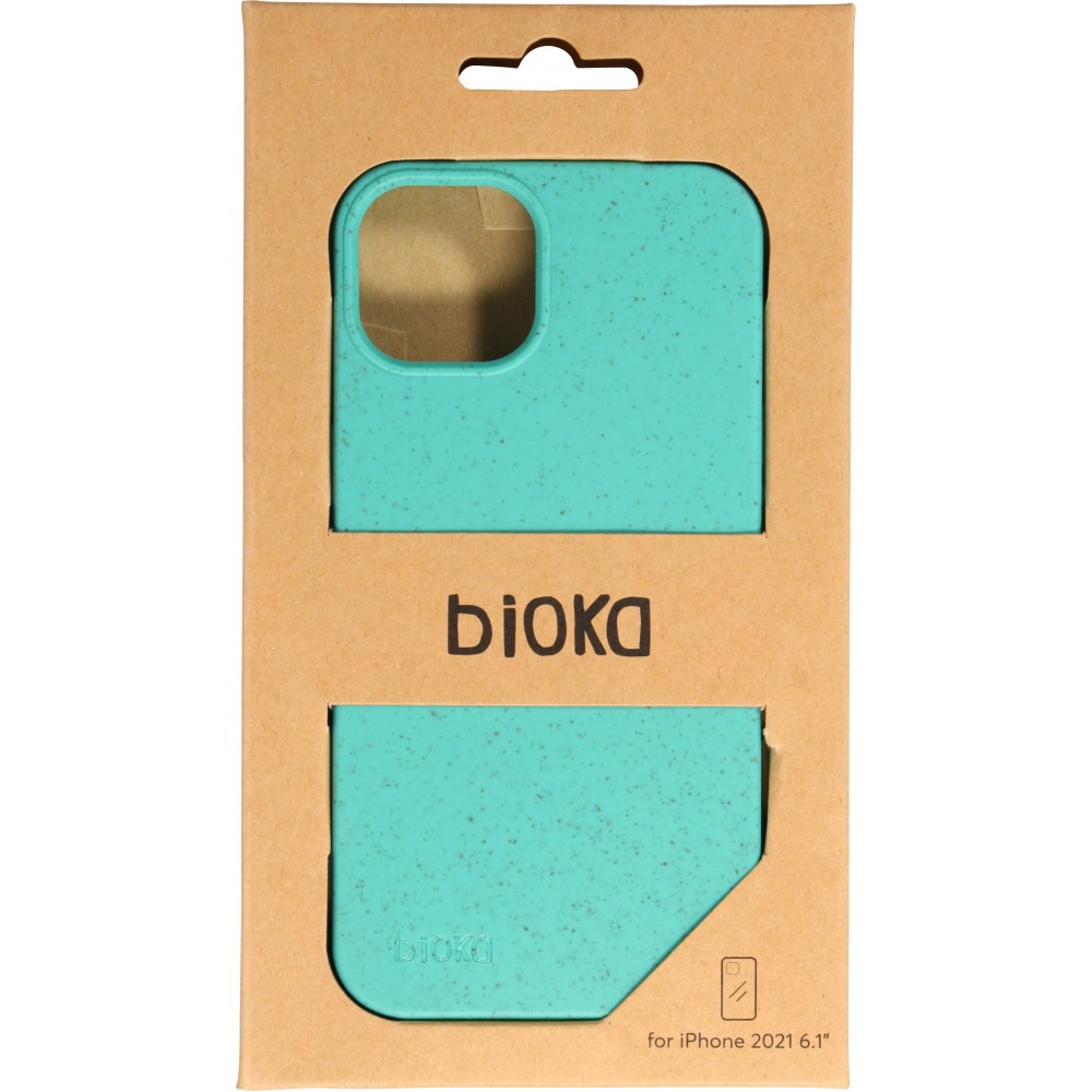 Hülle iPhone 14 - Bioka Biologisch Abbaubar Eco-Friendly Kompostierbar - Türkis