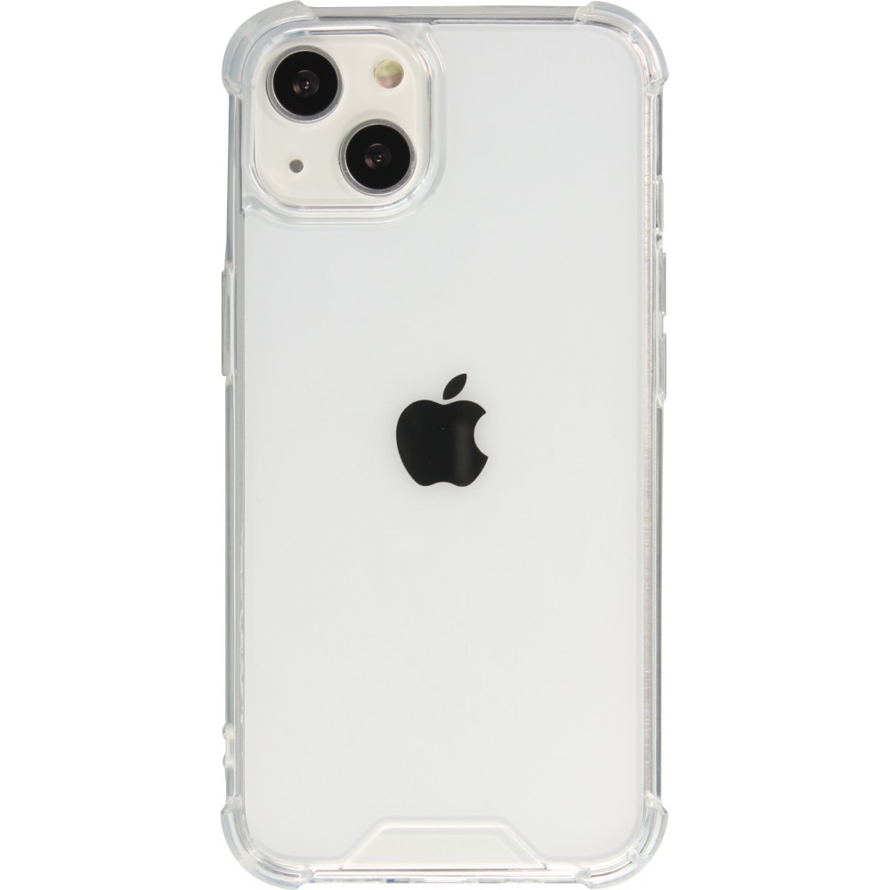 iPhone 16e Case Hülle - Bumper Glass TPU Anti-Schock mit Acryl - Transparent