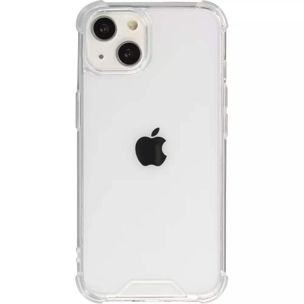 Coque iPhone 14 - Bumper Glass Hybrid TPU silicone anti-choc - Transparent